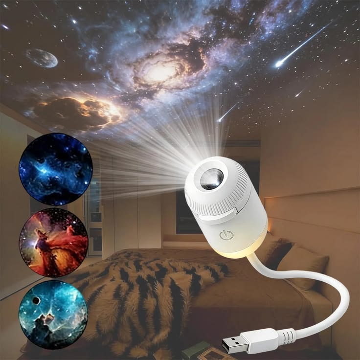 USB Ceiling Moon Earth Projection
