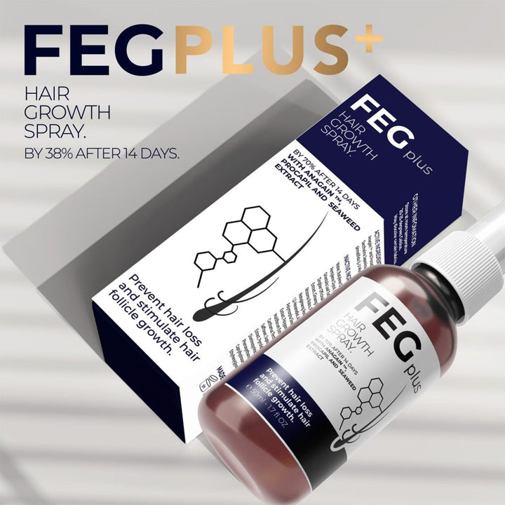 FEG Plus Hair Growth Spray – Stimulate Follicles, Reduce Hair Fall, and Encourage Thicker, Healthier Growth 60ML